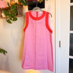 Red Dress Boutique- Bring the Good With you Pink Cotton Mini Shift Dress, L